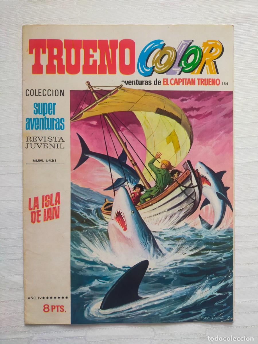 Tebeos: TRUENO Color N&ordm; 154: LA ISLA DE IAN (Primera, 1&ordf; &Eacute;poca). Ed Bruguera 1972 - El Capit&aacute;n Trueno.