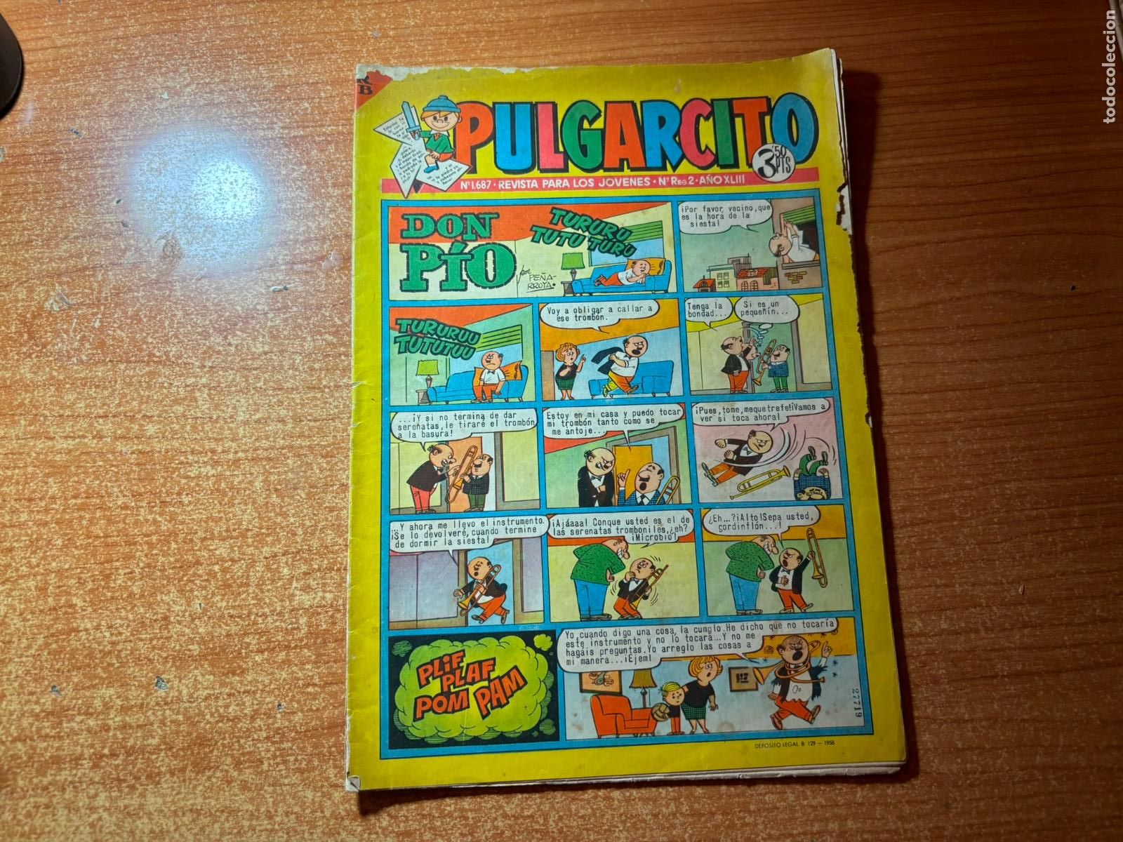 Tebeos: PULGARCITO N&ordm; 1687 EDITORIAL BRUGUERA