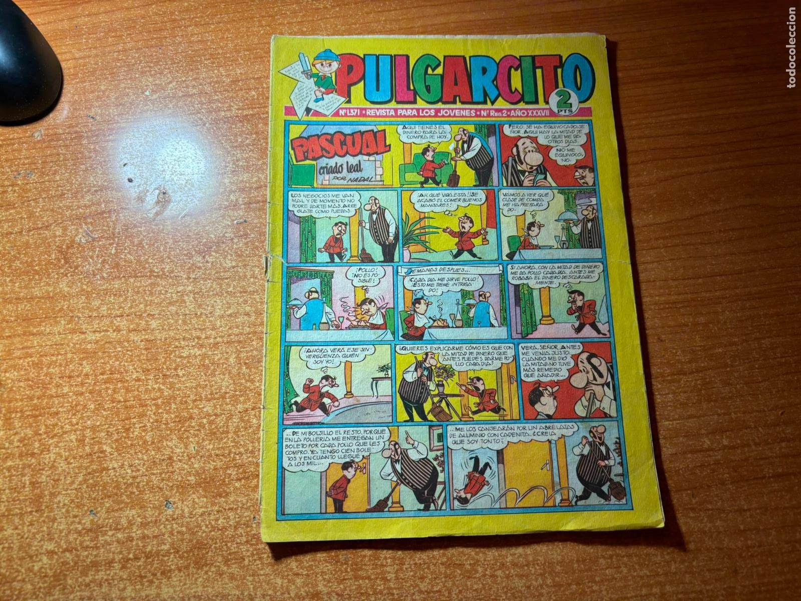 Tebeos: PULGARCITO N&ordm; 1371 EDITORIAL BRUGUERA