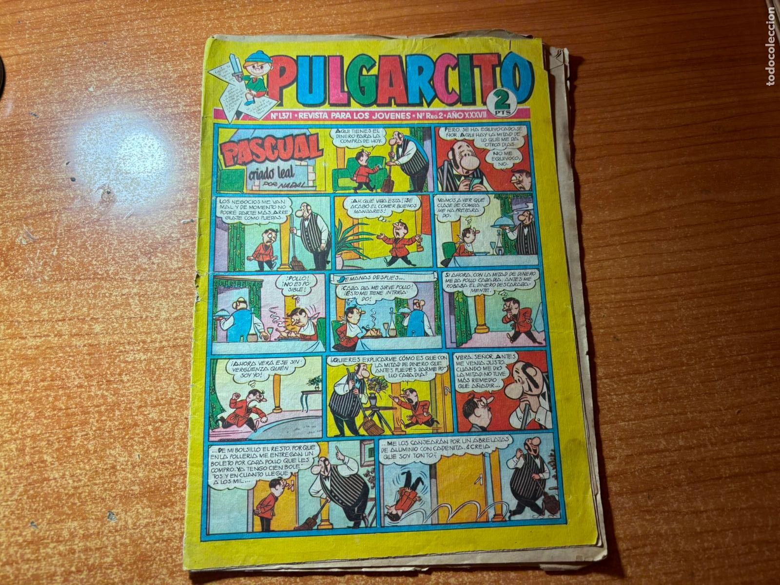 Tebeos: PULGARCITO N&ordm; 1371 EDITORIAL BRUGUERA