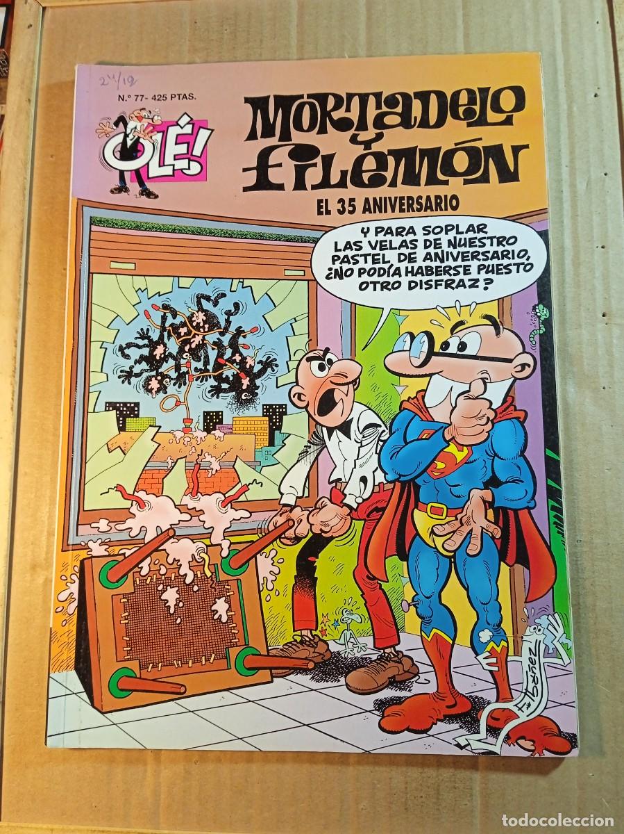 Tebeos: TEBEO DE OLE MORTADELO Y FILEMON EN EL 35 ANIVERSARIO DEL A&Ntilde;O 1999 N&ordm; 77