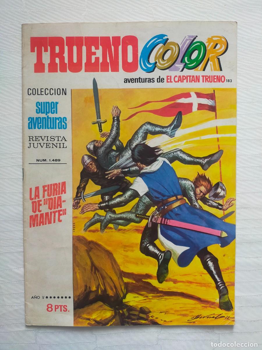 Tebeos: TRUENO Color N&ordm; 183: LA FURIA DE DIAMANTE (1&ordf; &Eacute;poca). Ed Bruguera 1972 - El Capit&aacute;n Trueno.