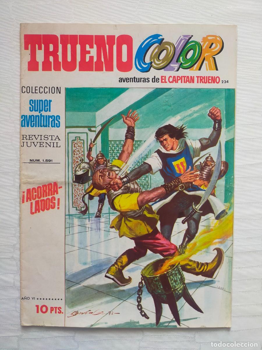 Tebeos: TRUENO Color N&ordm; 234: ACORRALADOS (1&ordf; &Eacute;poca). Ed Bruguera 1973 - El Capit&aacute;n Trueno.