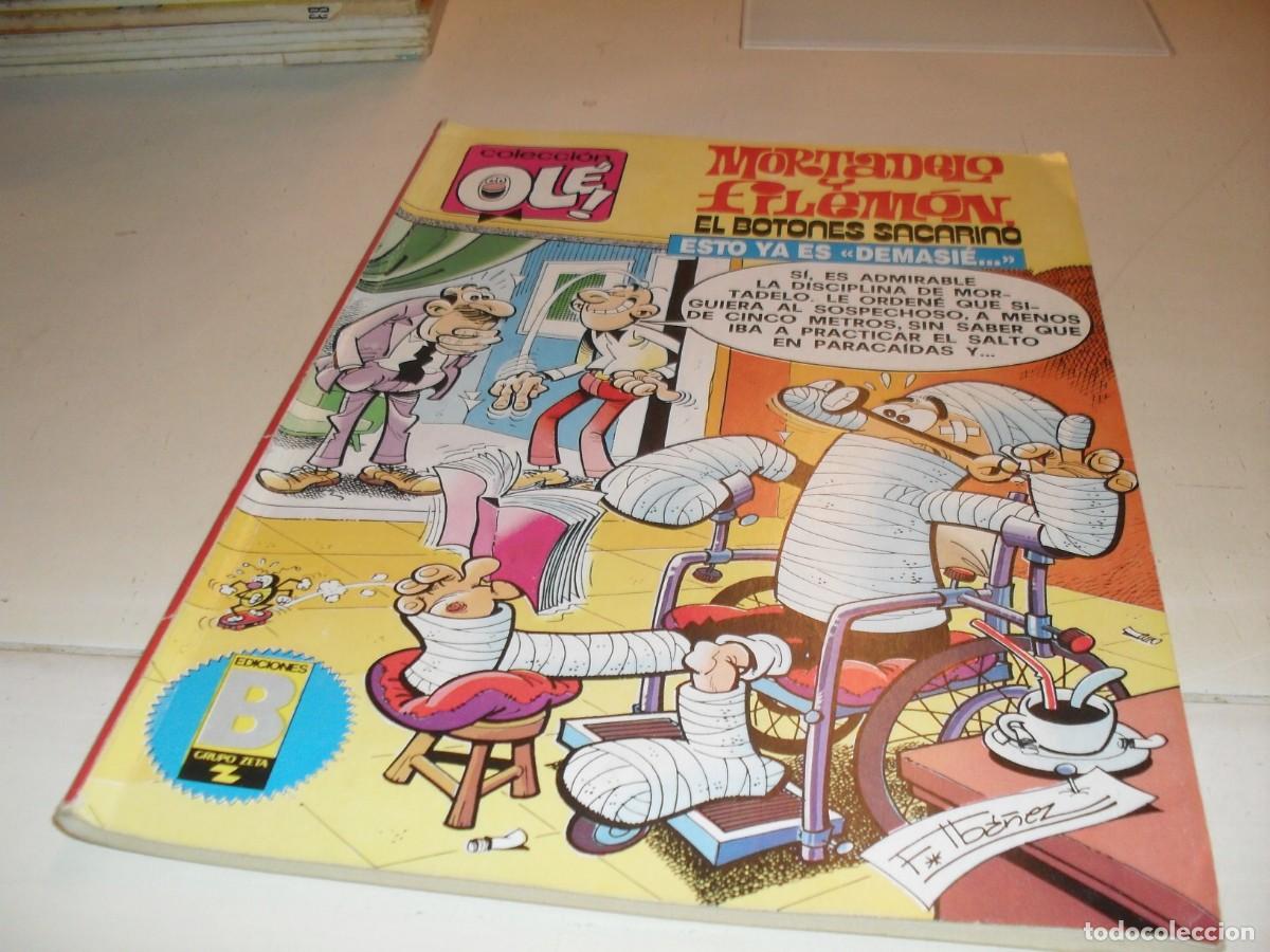 Tebeos: OLE N&ordm; 187,MORTADLEO,Y EL BOTONES SACARINO:ESTO YA ES DEMASIE,2&ordf; EDICION.EDICIONES B,1987