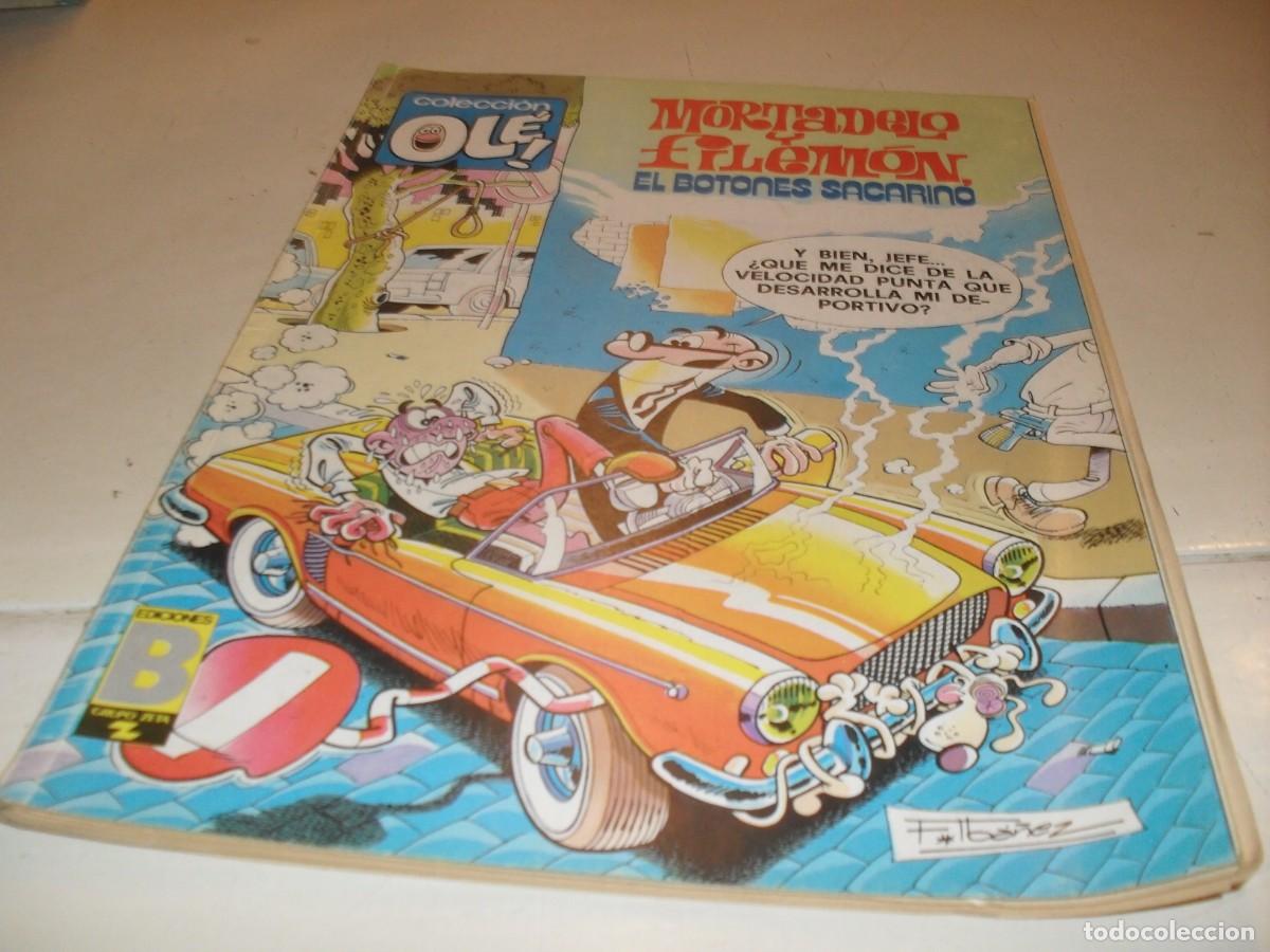 Tebeos: OLE N&ordm; 166,MORTADELO,Y EL BOTONES SACARINO,CON MUCHAS AVENTURAS APOCRIFAS,1&ordm;EDICION.EDICIONES B,1987