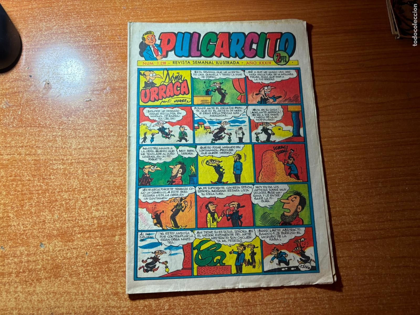 Tebeos: PULGARCITO N&ordm; 1219 EDITORIAL BRUGUERA