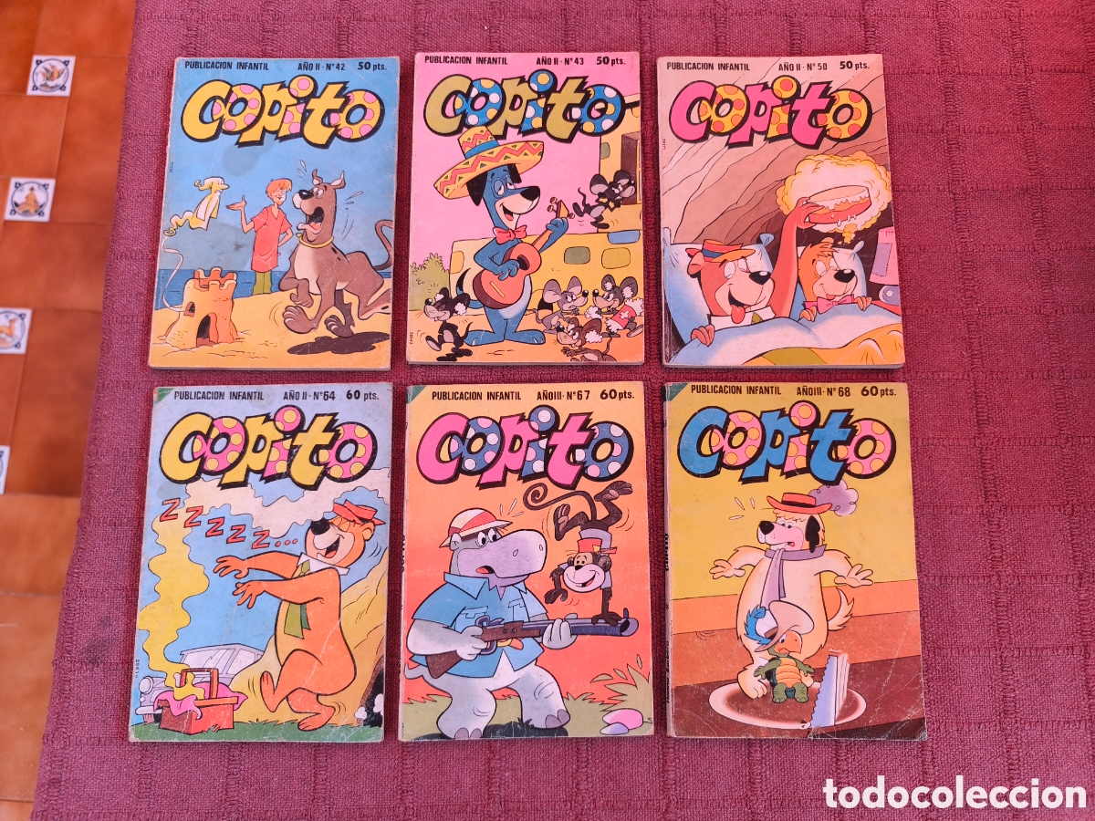Tebeos: COPITO HANNA BARBERA COMIC FORMATO DON MIKY BRUGUERA LOTE DE 6 COMICS N&deg;S: 42,43,50,64,67,68.