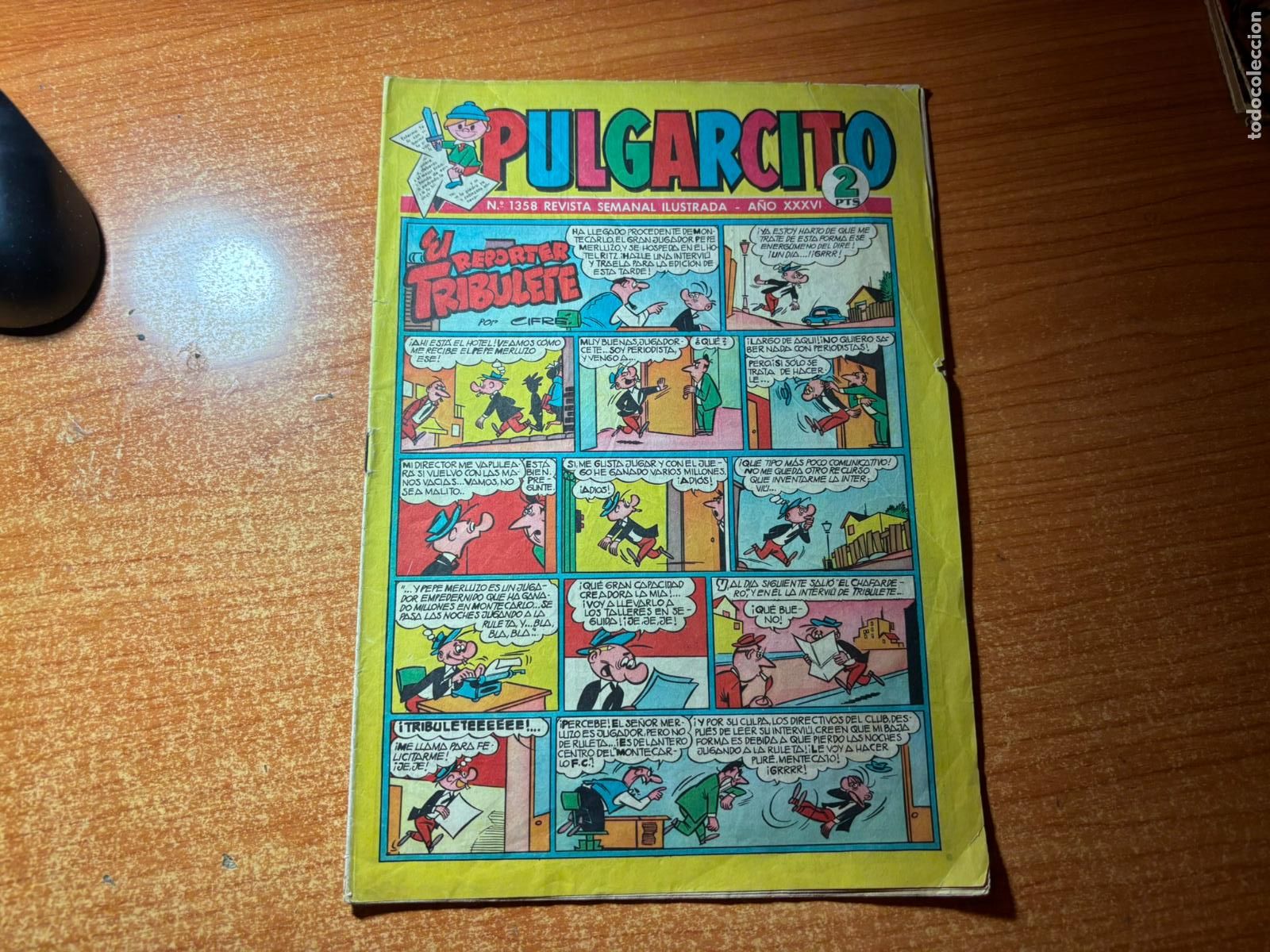Tebeos: PULGARCITO N&ordm; 1358 EDITORIAL BRUGUERA