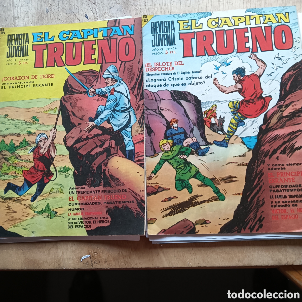 Tebeos: CAPIT&Aacute;N TRUENO EXTRA NUM 425-424 EDI.BRUGUERA