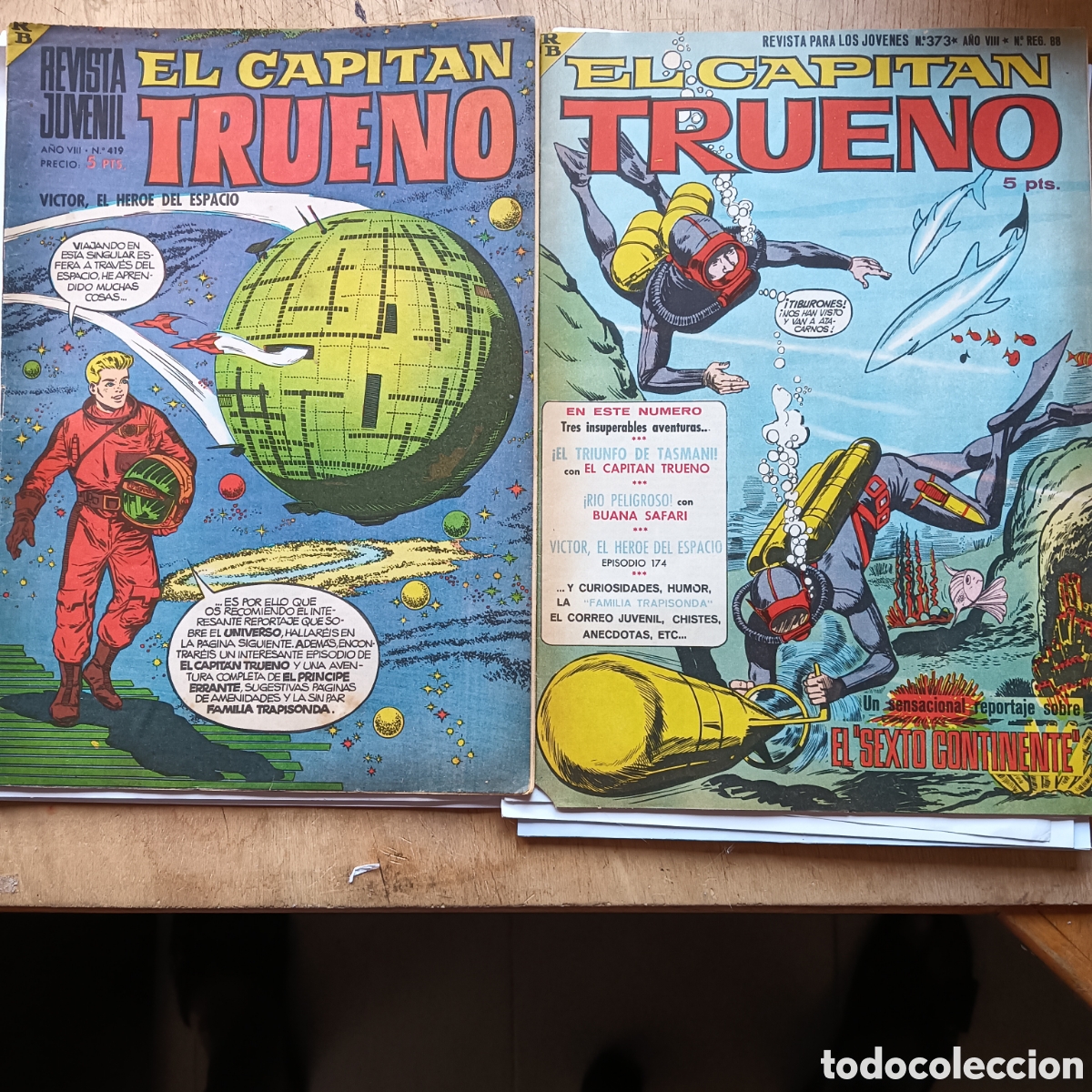 Tebeos: CAPIT&Aacute;N TRUENO EXTRA NUM 419-373 EDI.BRUGIERA