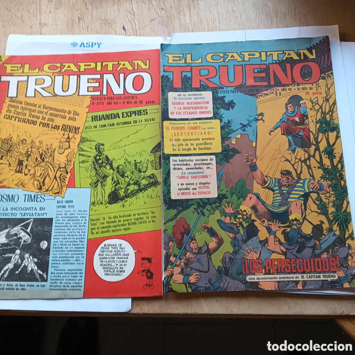 Tebeos: CAPIT&Aacute;N TRUENO EXTRA NUM 370-353 EDI.BRUGUERA