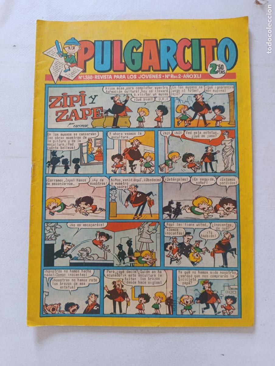 Tebeos: PULGARCITO N&ordm; 1588 - A&Ntilde;O XLI - BRUGUERA (AN)