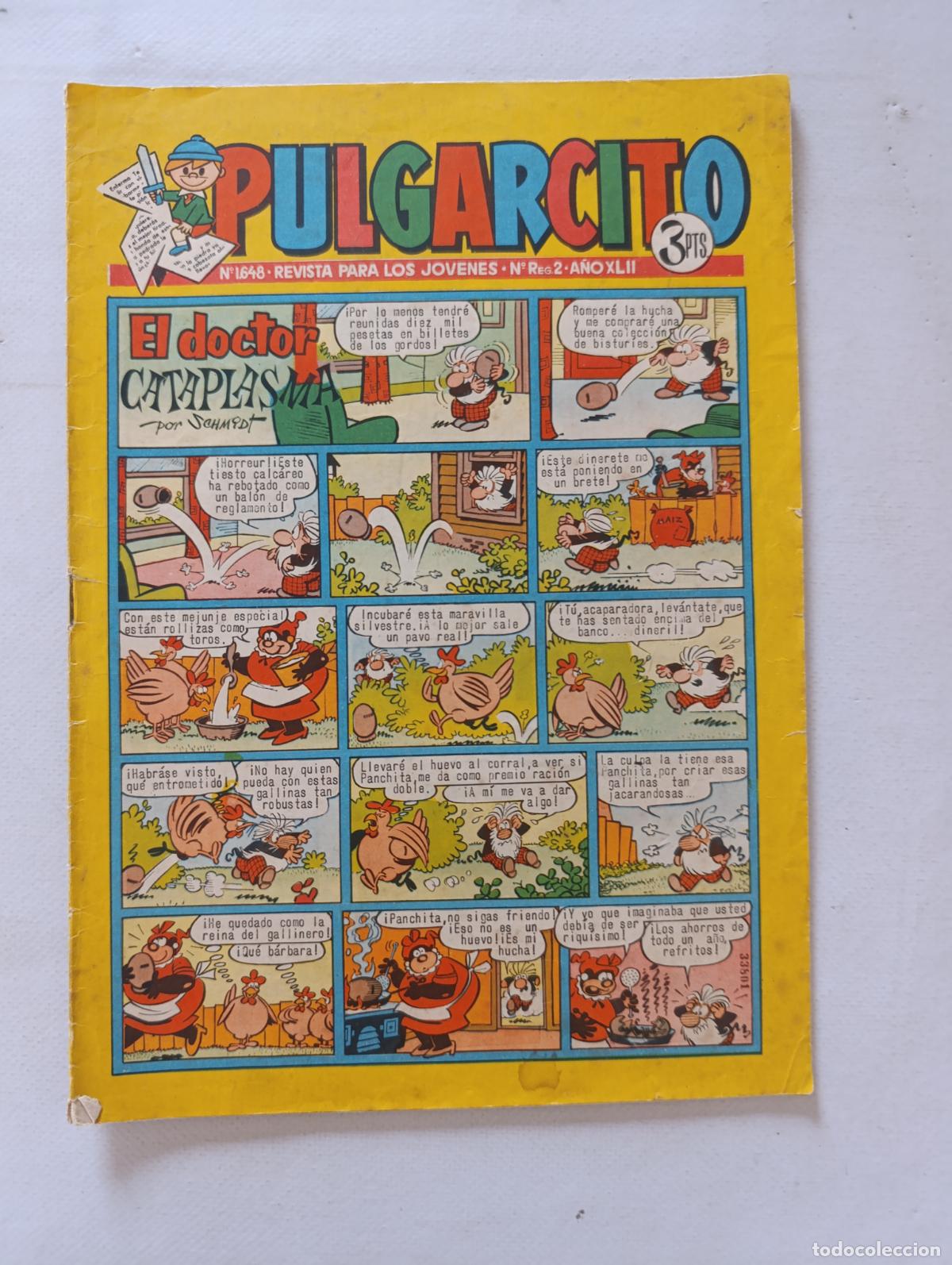 Tebeos: PULGARCITO N&ordm; 1648 - A&Ntilde;O XLII - BRUGUERA (AN)
