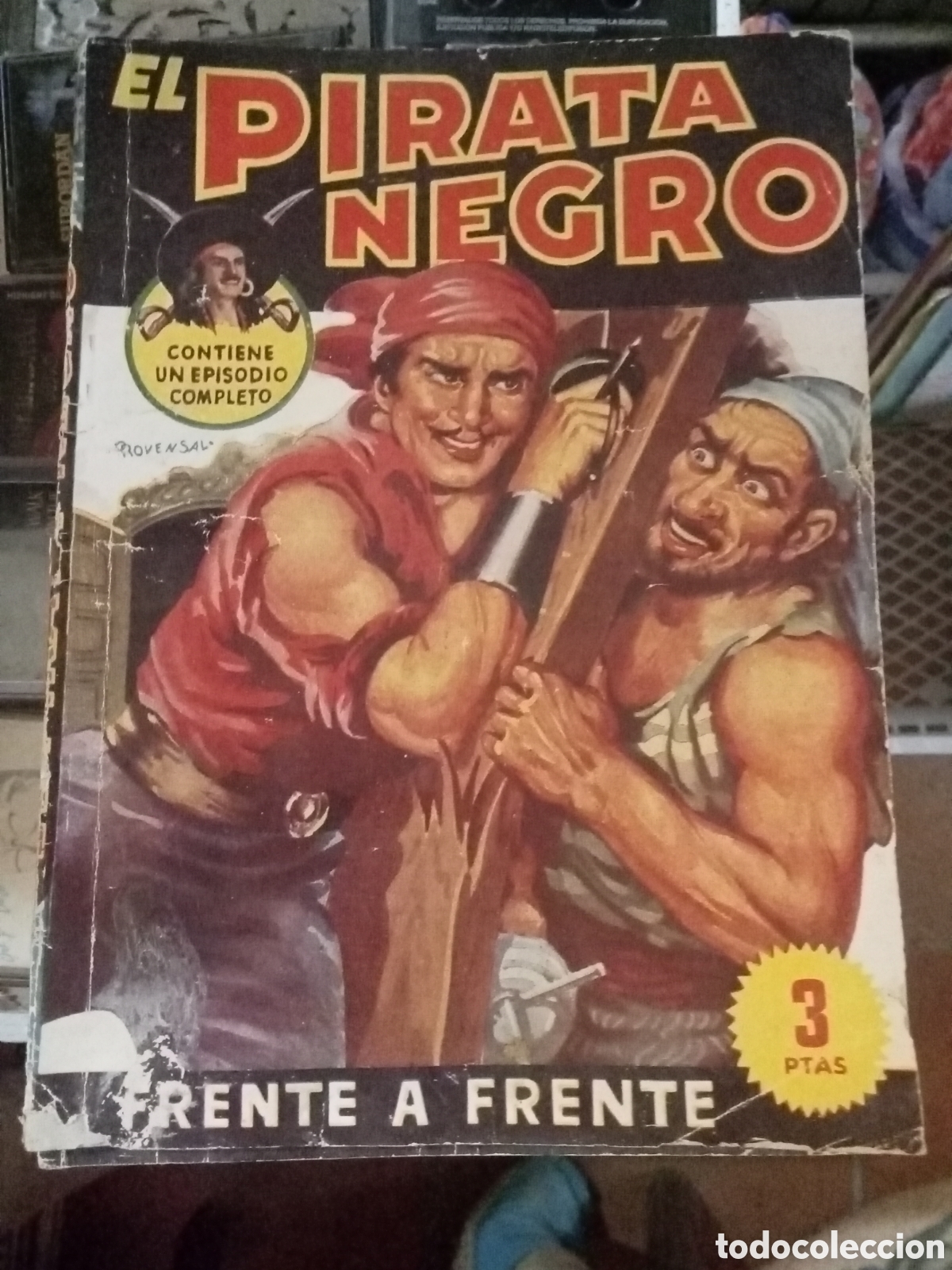 Tebeos: EL PIRATA NEGRO 20 frente a frente Bruguera