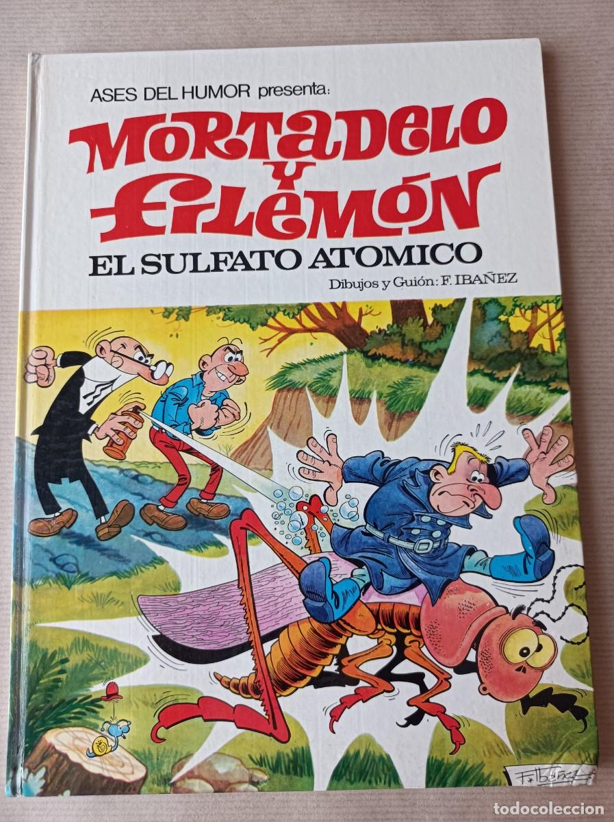 Tebeos: MORTADELO Y FILEM&Oacute;N N&ordm; 1 EL SULFATO AT&Oacute;MICO 1&ordf; EDICI&Oacute;N 1969 ASES DEL HUMOR BRUGUERA