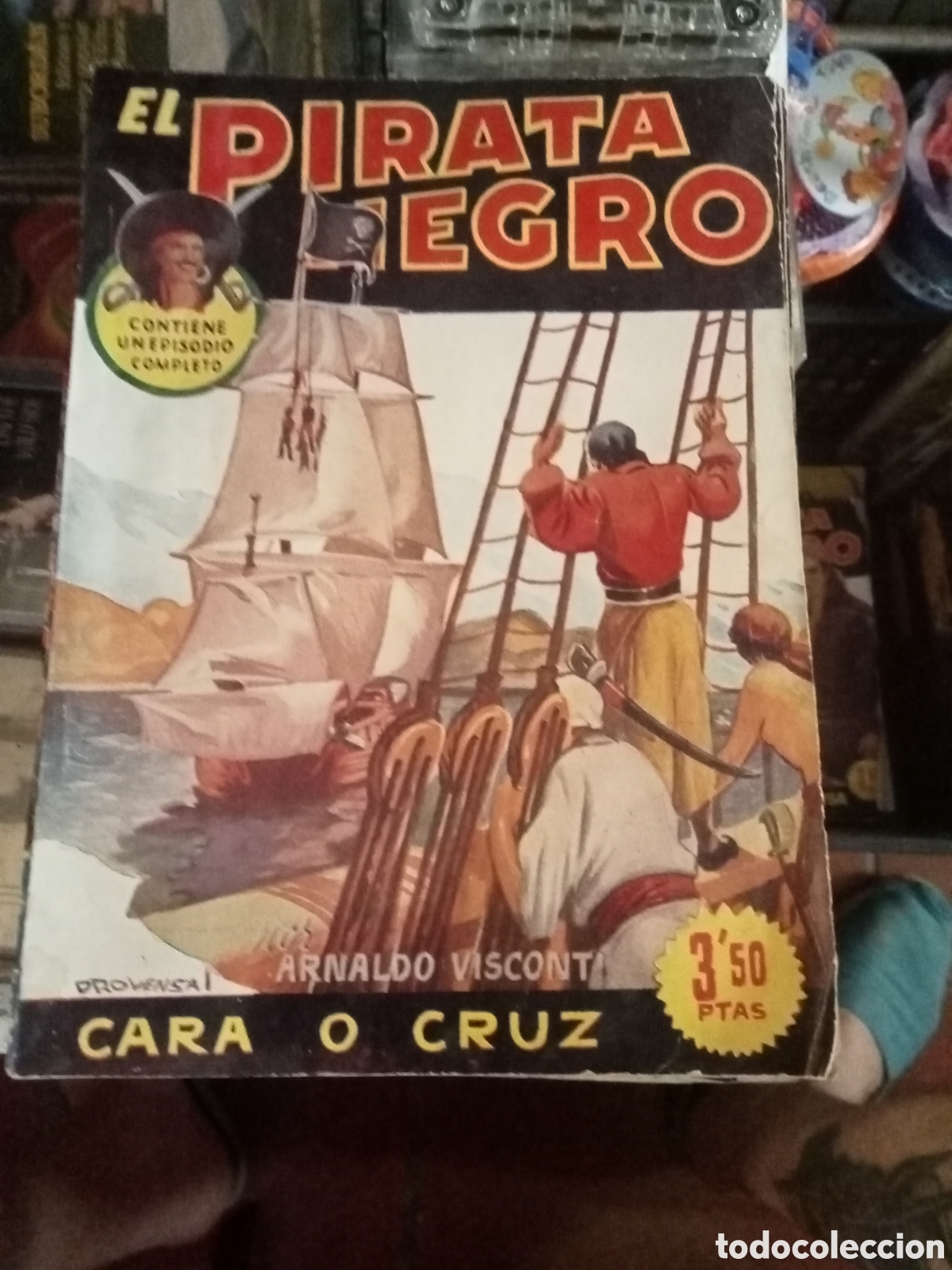 Tebeos: EL PIRATA NEGRO 73 cara o cruz Bruguera