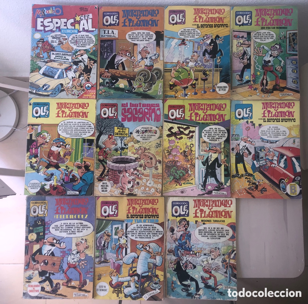Tebeos: Lote 11 &Aacute;lbumes Editorial Bruguera: 10 Tomos Colecci&oacute;n Ol&eacute;! + 1 Revista Mortadelo Especial
