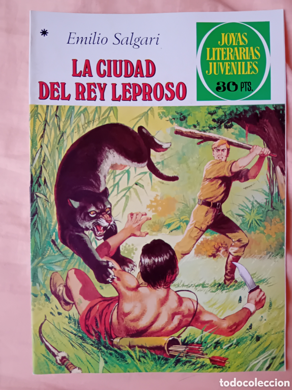 Tebeos: LA CIUDAD DEL REY LEPROSO, Emilio Salgari. Joyas literarias juveniles. N&uacute;mero 188