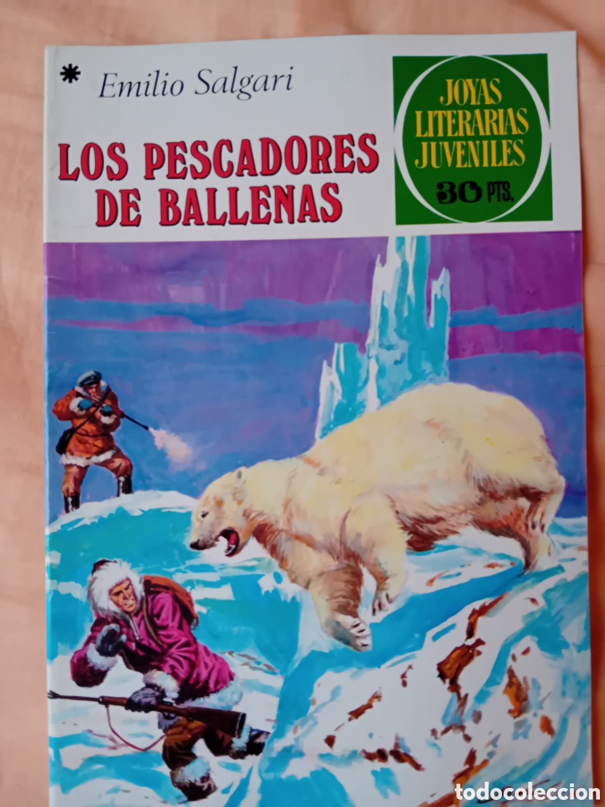 Tebeos: LOS PESCADORES DE BALLENAS, Emilio Salgari. Joyas literarias juveniles. N&uacute;mero 189