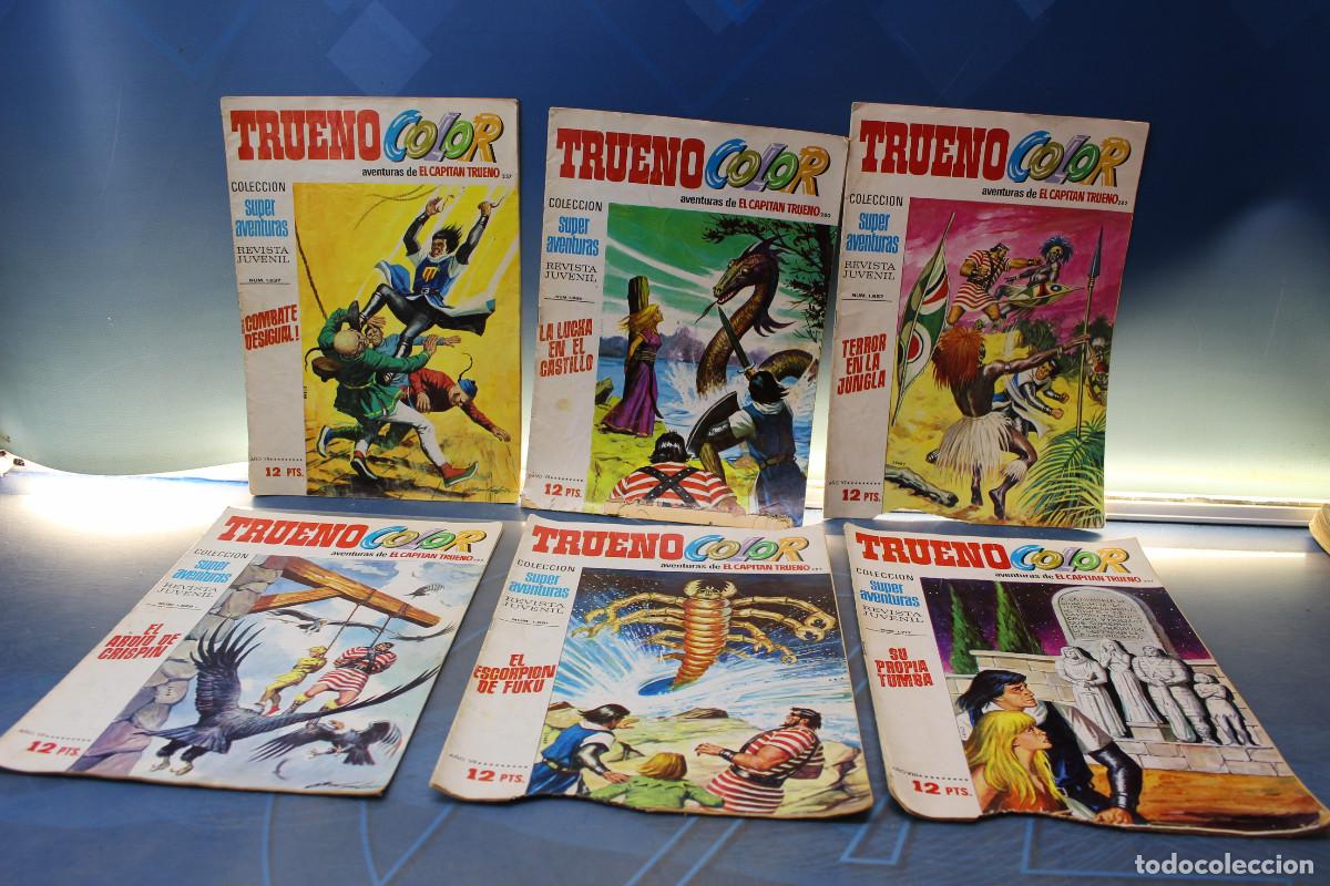 Tebeos: Trueno Color. El Capit&aacute;n Trueno, Colecci&oacute;n Superaventuras a&ntilde;o VII. Bruguera, 1974.