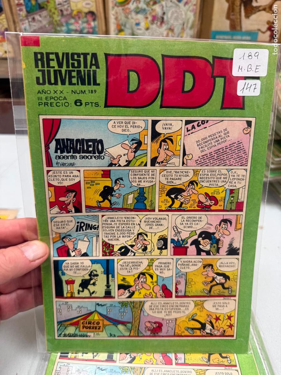 Tebeos: ddt editorial bruguera numero 189