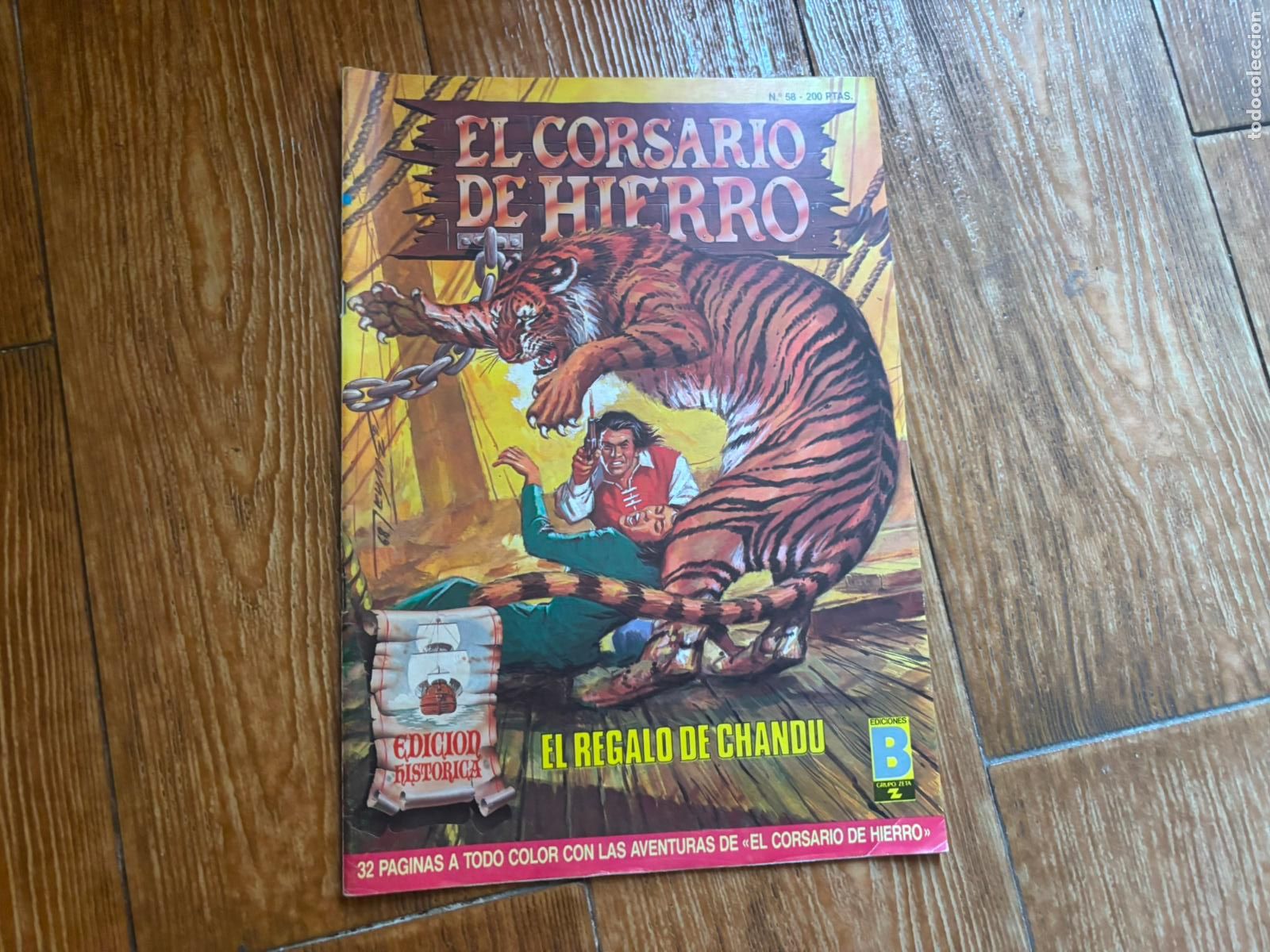 Tebeos: EL CORSARIO DE HIERRO N&ordm; 58 EDICI&Oacute;N HIST&Oacute;RICA ULTIMO