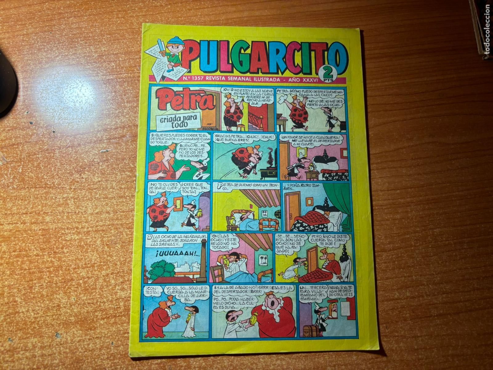 Tebeos: PULGARCITO N&ordm; 1357 EDITORIAL BRUGUERA INSPECTORI DAN VENDAVAL
