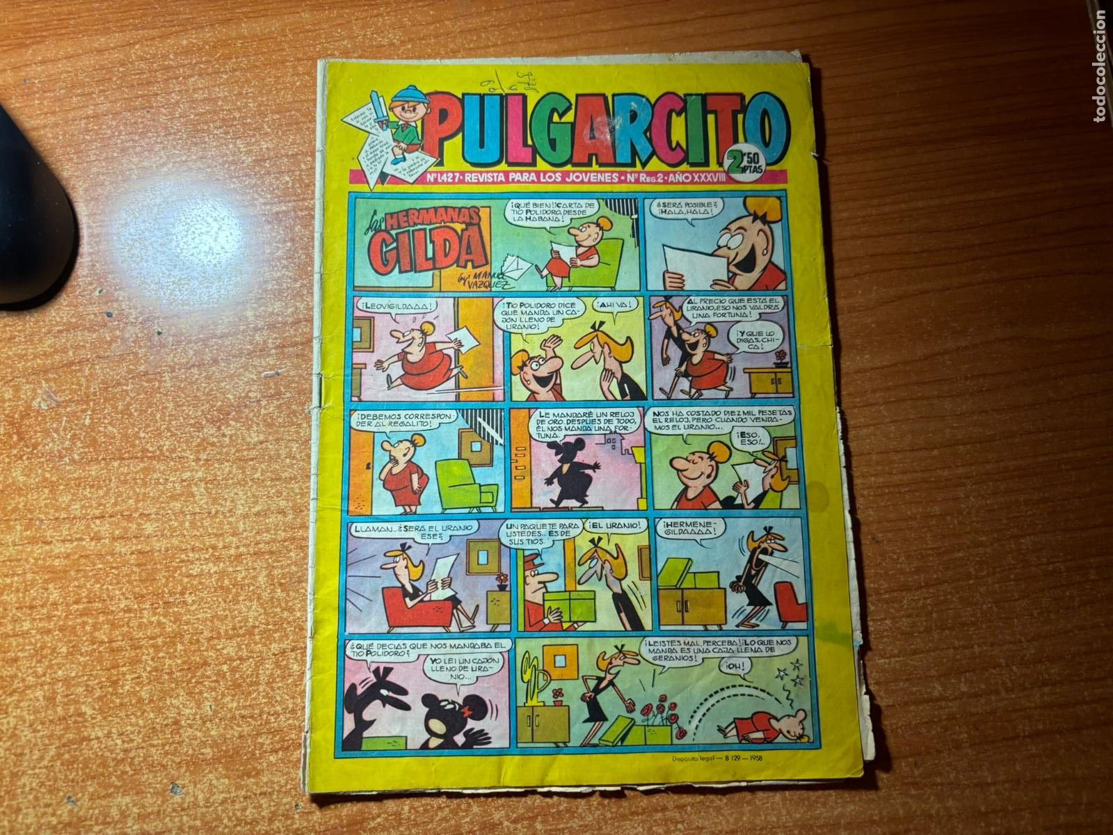 Tebeos: PULGARCITO N&ordm; 1427 EDITORIAL BRUGUERA CAPITAN TRUENO