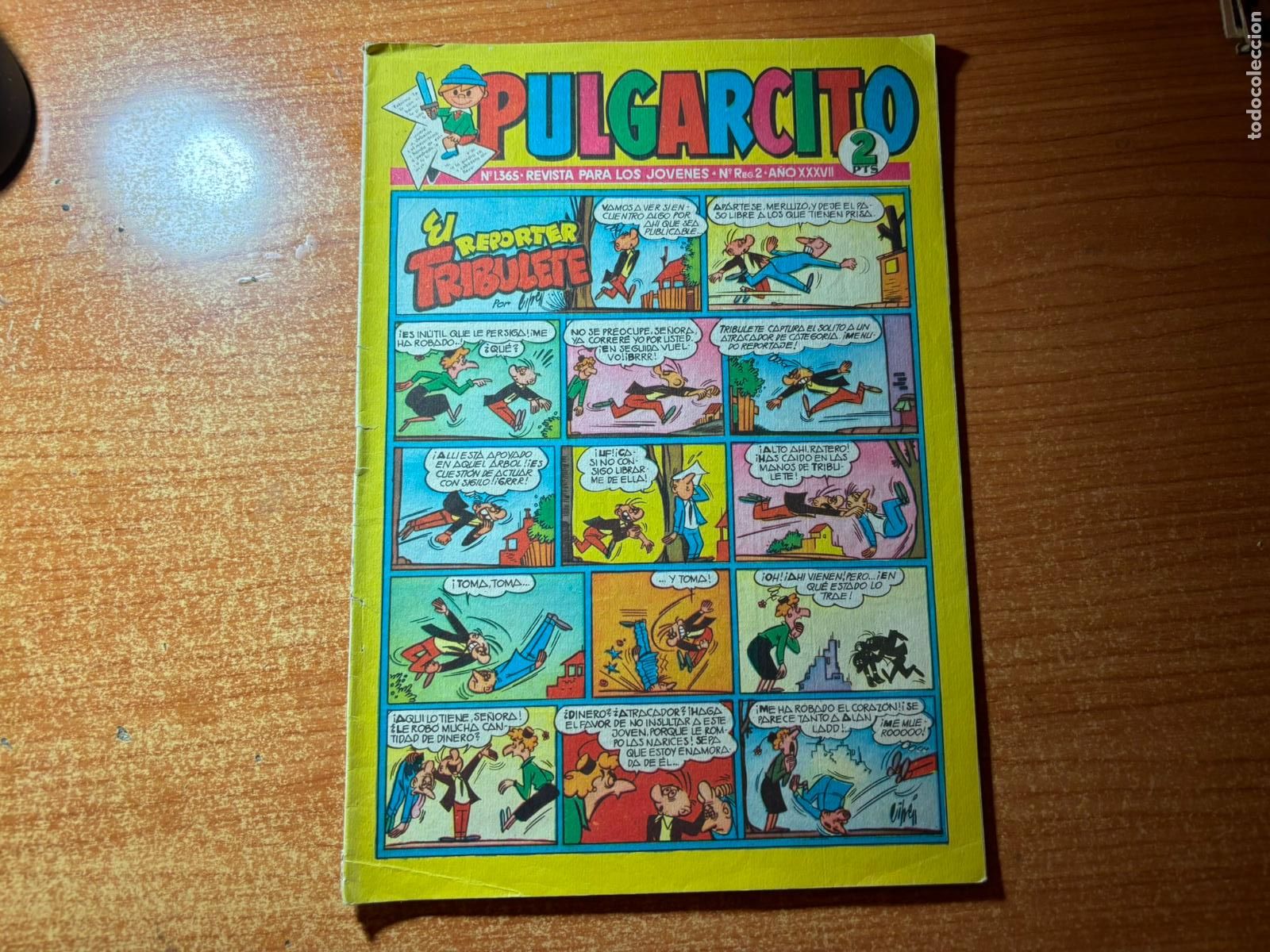 Tebeos: PULGARCITO N&ordm; 1365 EDITORIAL BRUGUERA INSPECTOR DAN