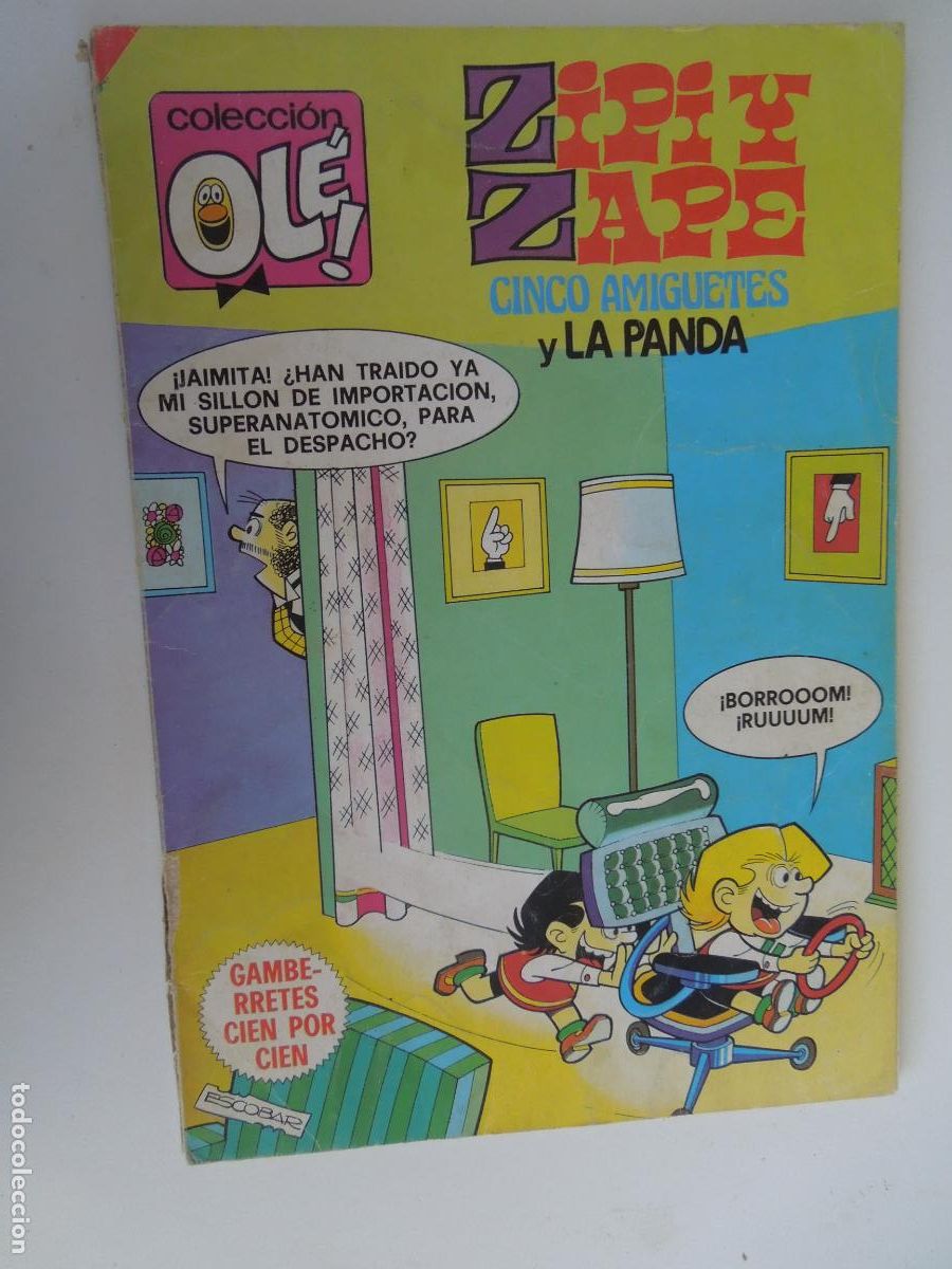 Tebeos: ZIPI ZAPE - N&ordm; 181-CINCO AMIGUETES Y LA PANDA -COL. OLE - ESCOBAR - EDC BRUGUERA - 1985