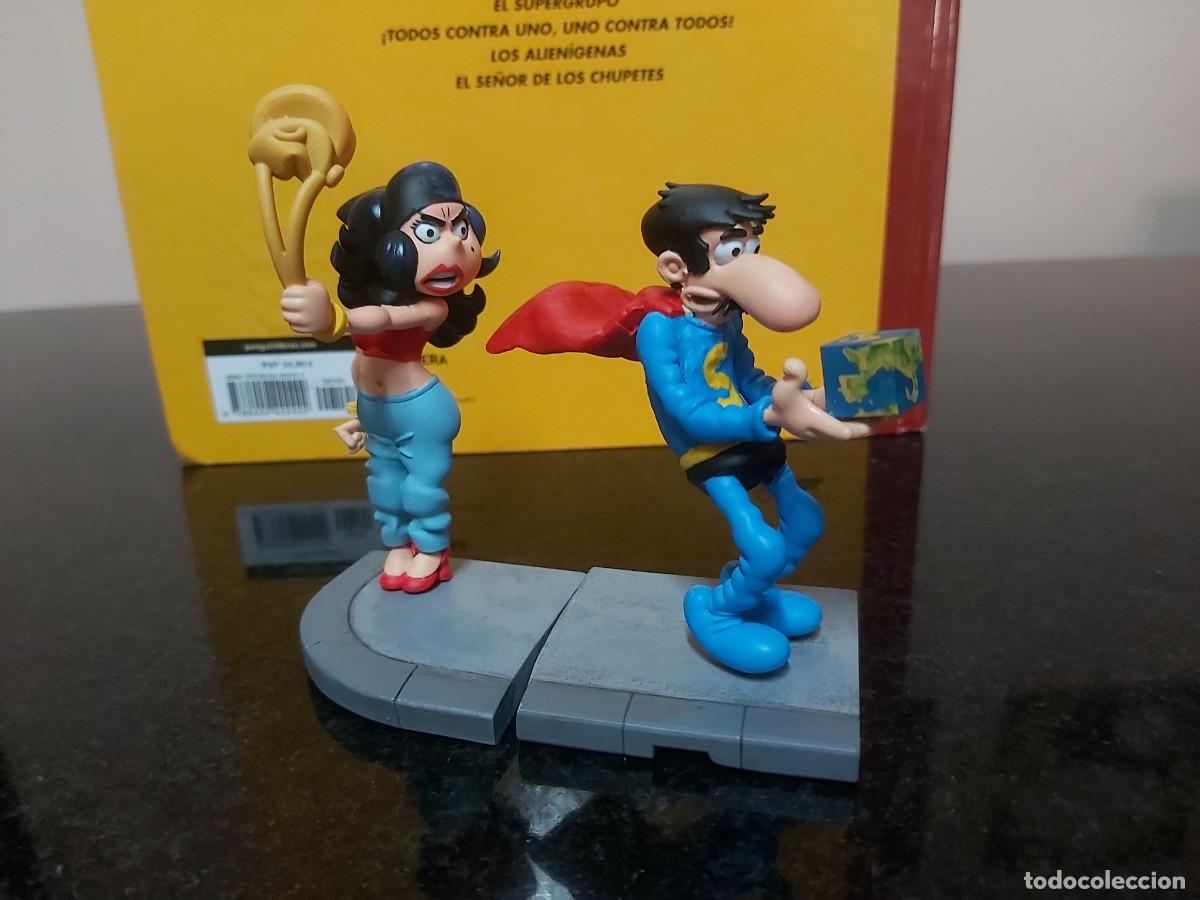 Giornalini: figuras resina superlopez y luisa lanas 8 cm altura - comic tebeo ole bruguera jan super lopez