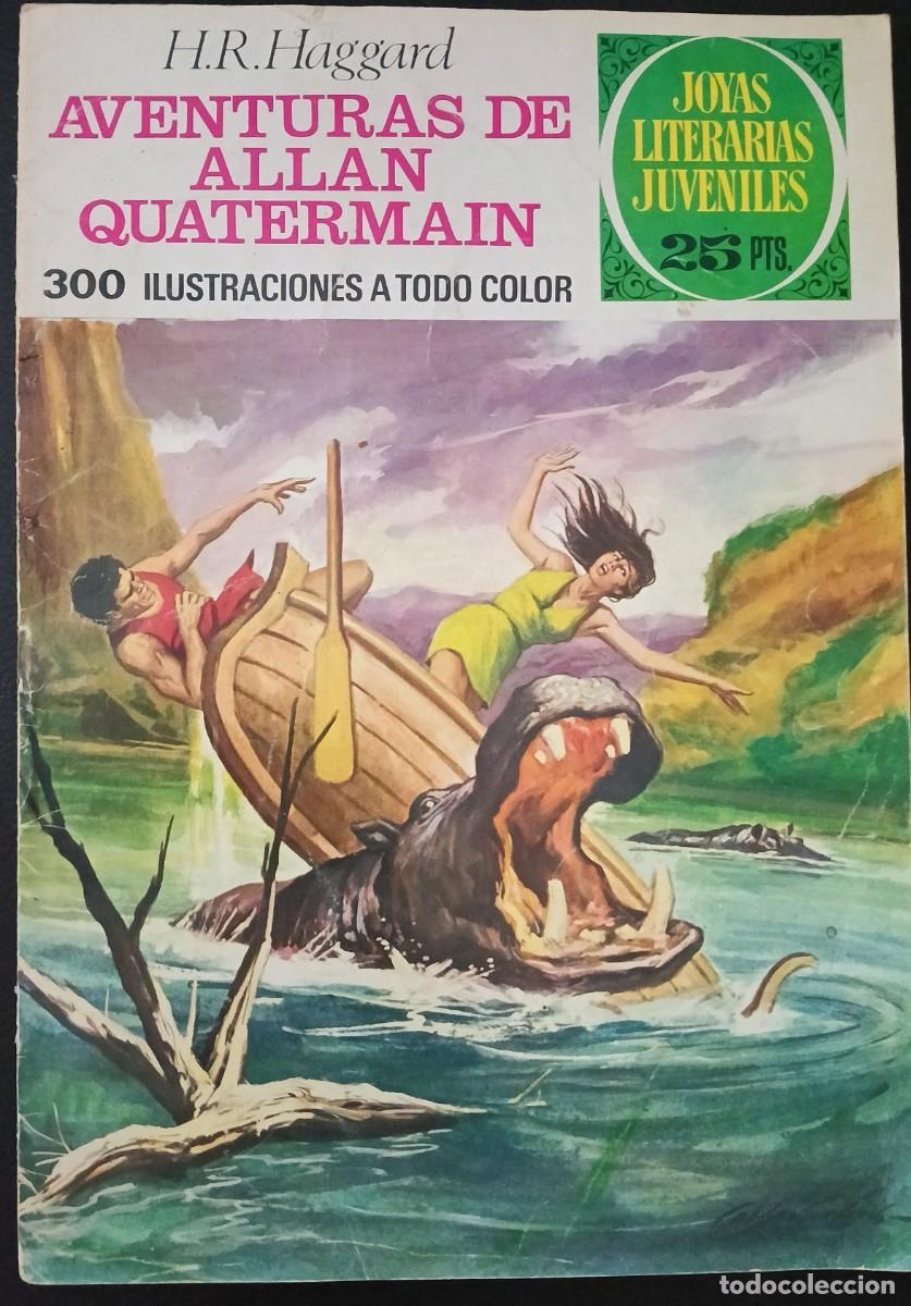 Tebeos: JOYAS LITERARIAS JUVENILES-BRUGUERA- N&ordm; 160 -AVENTURAS DE ALLANQUATERMAIN-1&ordf;E.1976-BUENO-VEA-1706