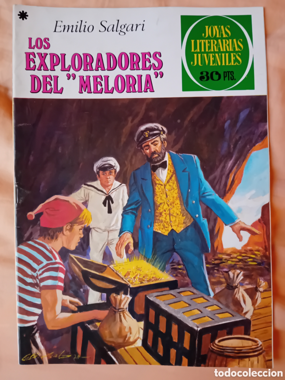 Tebeos: LOS EXPLORADORES DEL MELORIA, Emilio Salgari. Joyas literarias juveniles. N&uacute;mero 190