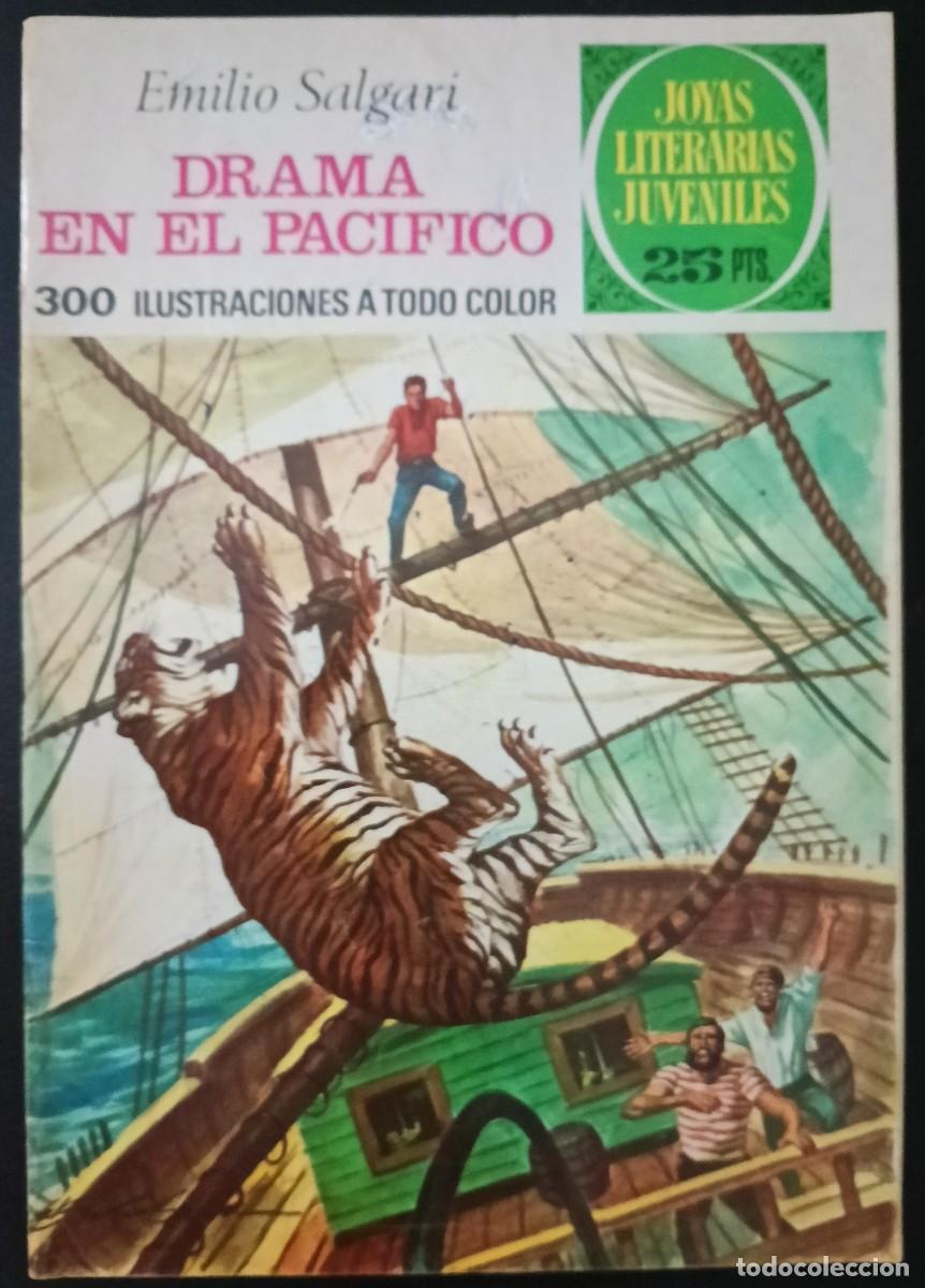 Tebeos: JOYAS LITERARIAS JUVENILES-BRUGUERA- N&ordm; 162 -DRAMA EN EL PAC&Iacute;FICO-1&ordf;E.1976-QUESADA-RARO-LEA-VEA-1707