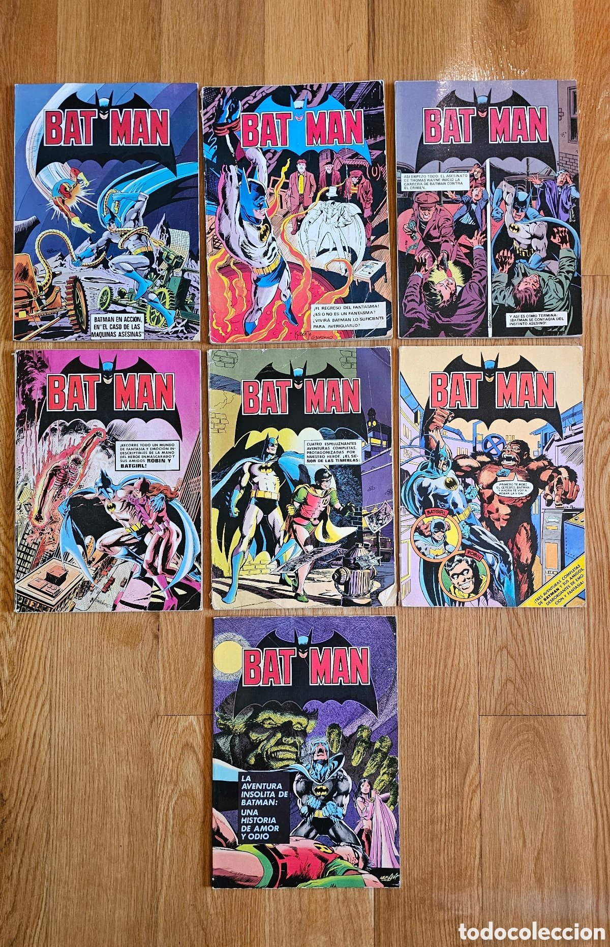 Tebeos: Batman formato album 1 al 7 (completa), editorial Bruguera