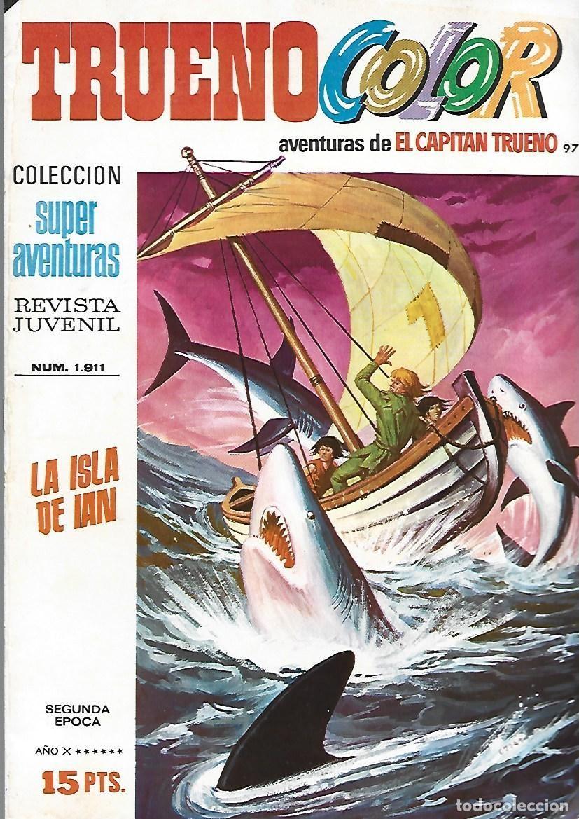 Tebeos: Trueno color, 97: la isla de Ian, 1977, Bruguera, muy buen estado