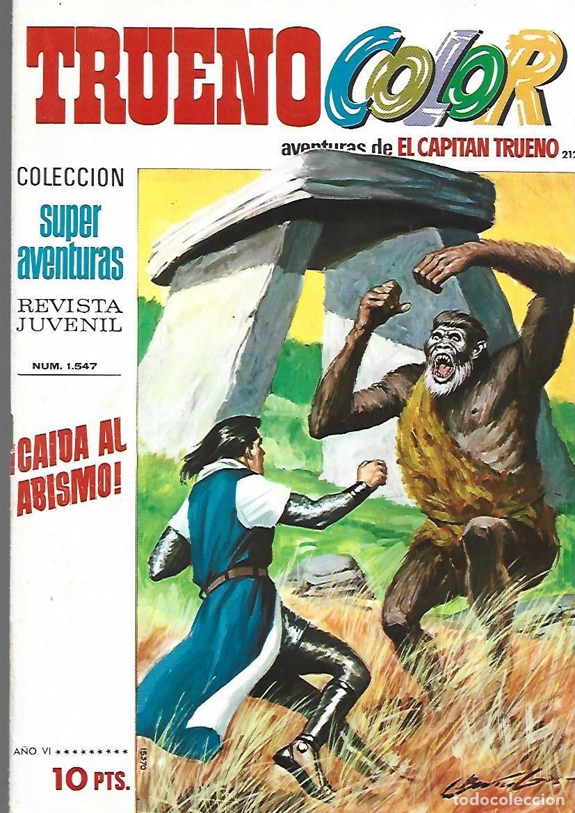 Tebeos: Trueno color, 212: caida al abismo, 1973, Bruguera, muy buen estado