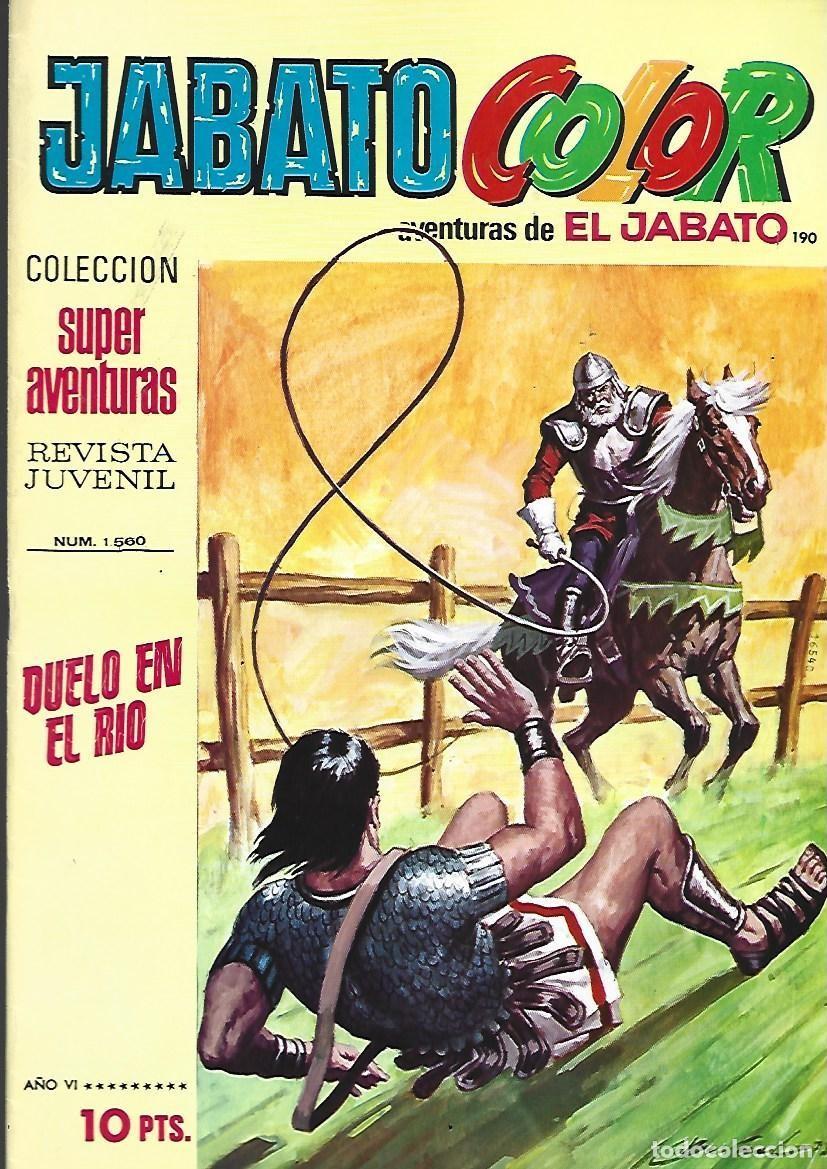 Tebeos: Jabato color, 190: duelo en el rio, 1973, Bruguera, muy buen estado