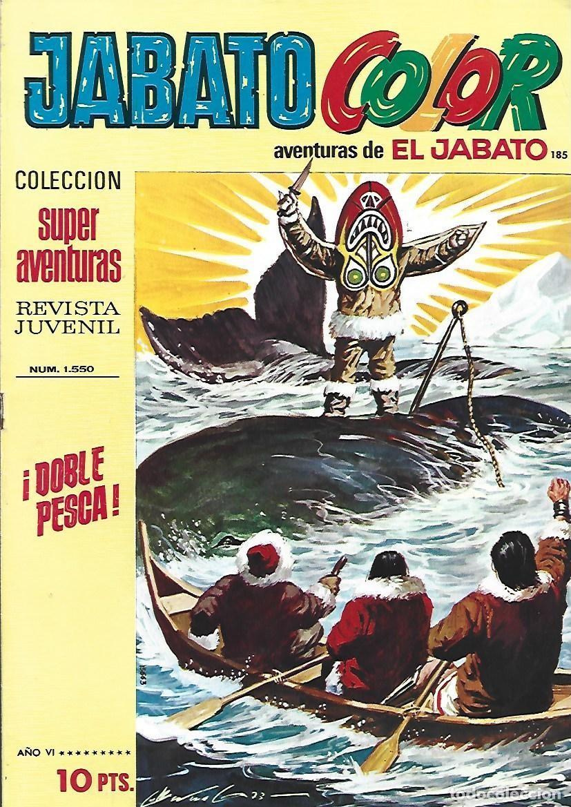 Tebeos: Jabato color, 185: doble pesca, 1973, Bruguera, muy buen estado