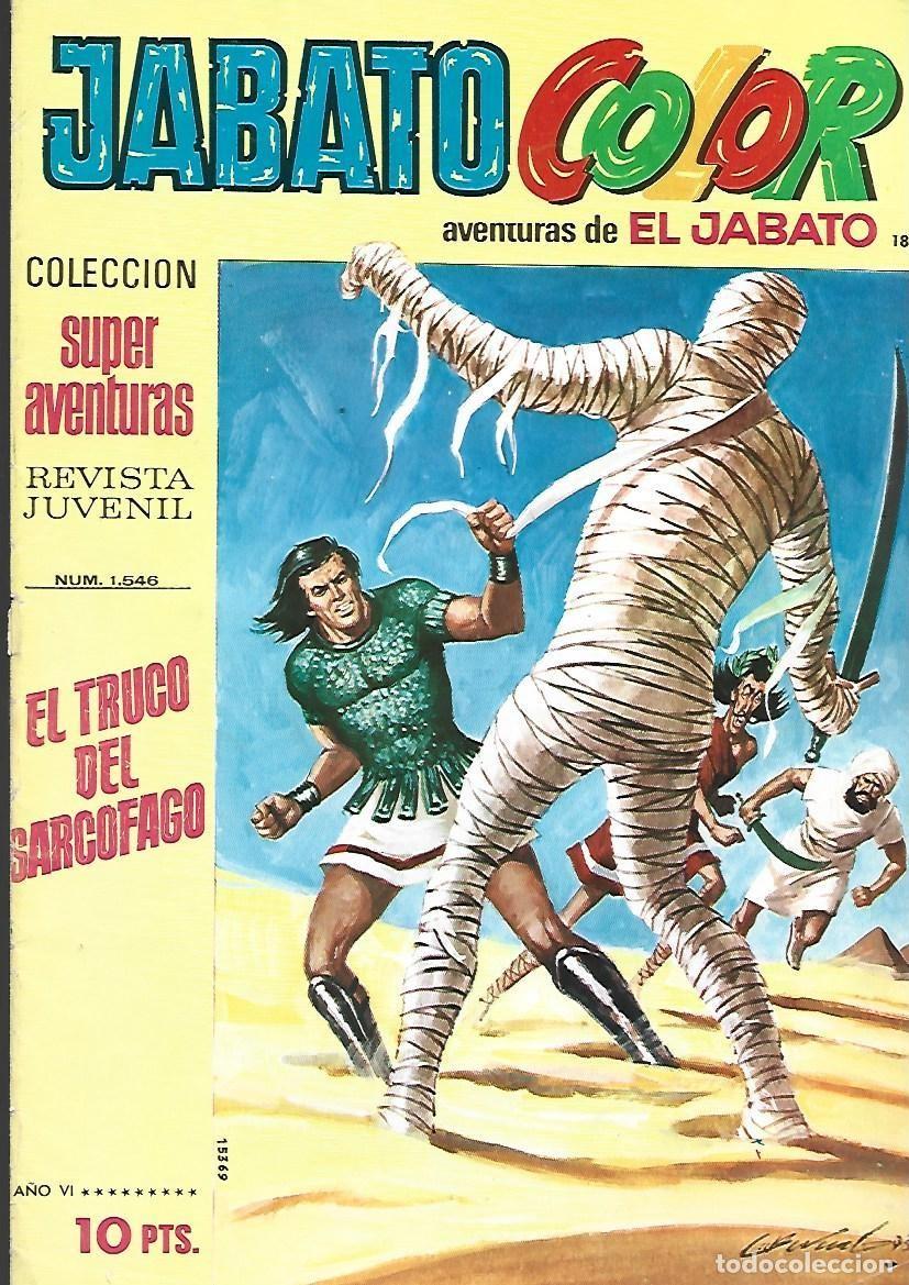 Tebeos: Jabato color, 183: el truco del sarcofago, 1973, Bruguera, muy buen estado