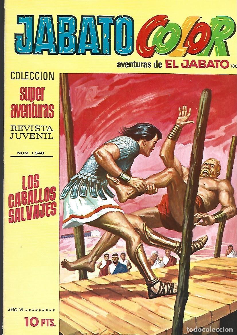 Tebeos: Jabato color, 180: los caballos salvajes, 1973, Bruguera, muy buen estado