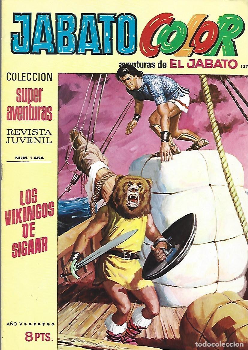 Tebeos: Jabato color, 137: los vikingos de Sigaar, 1972, Bruguera, muy bue estado