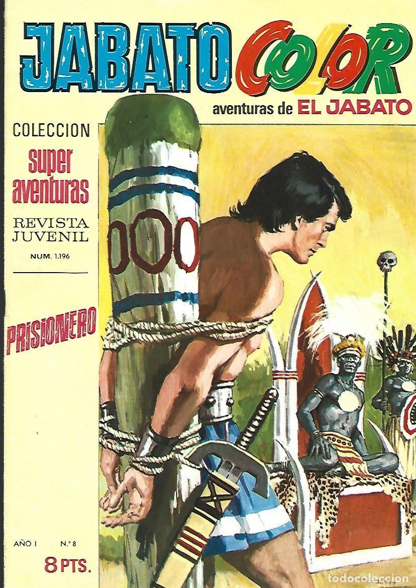 Tebeos: Jabato color 8: prisionero, 1969, Bruguera, buen estado