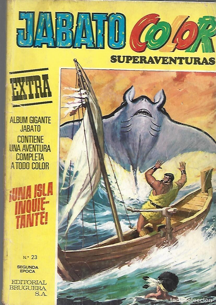Tebeos: Jabato color, &aacute;lbum 23: una isla inquietante, 1976, Bruguera, buen estado