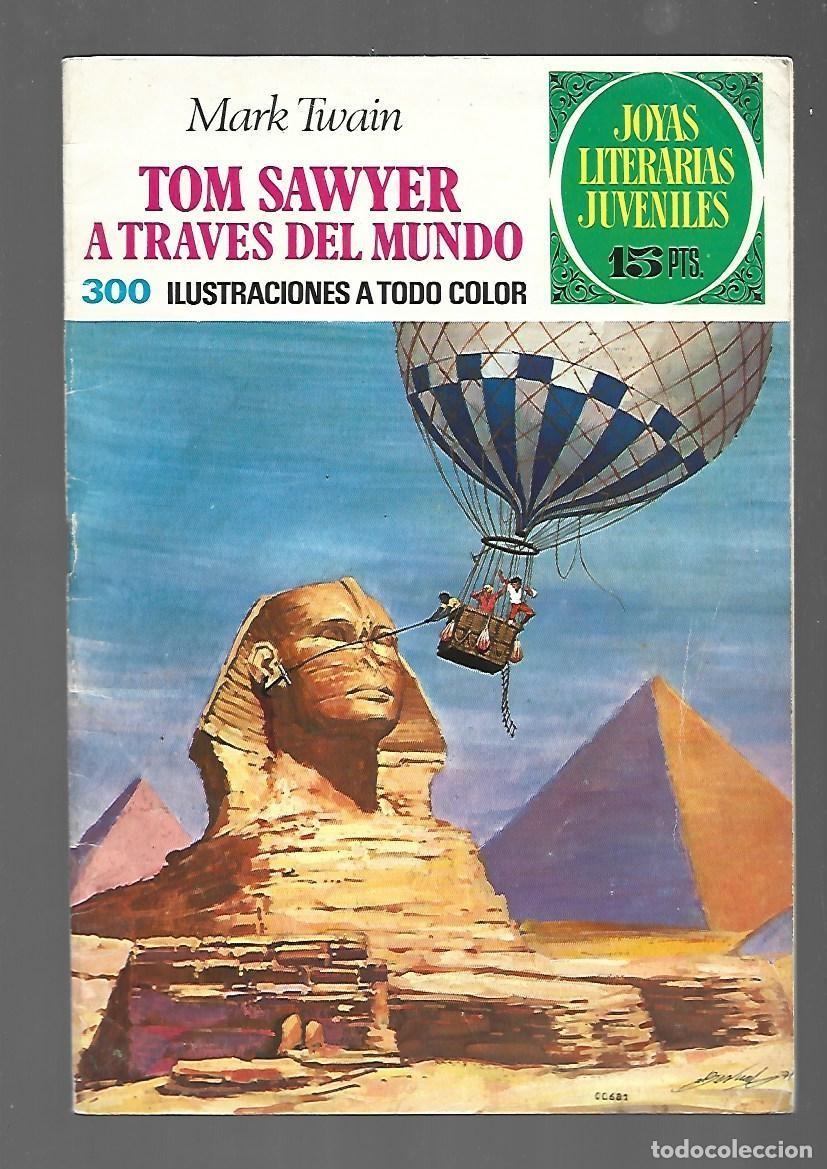 Tebeos: Joyas literarias, 24: Tom Sawyer a traves del mundo, 1971, Bruguera, primera edici&oacute;n, con laberinto