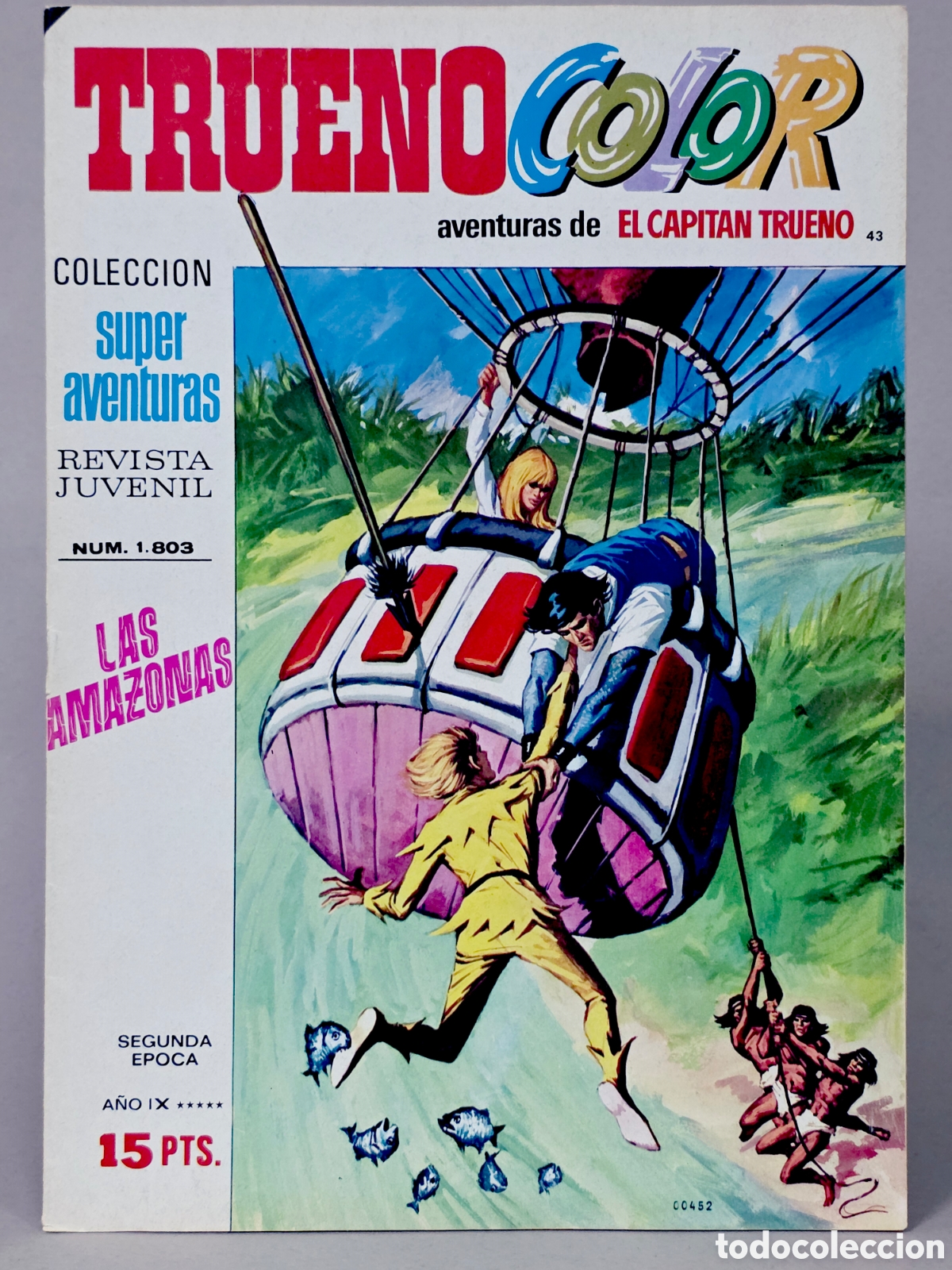 Tebeos: C&Oacute;MIC SUPER AVENTURAS DE EL CAPIT&Aacute;N TRUENO 43 COLOR 1803 EDITORIAL BRUGUERA EXCELENTE ESTADO