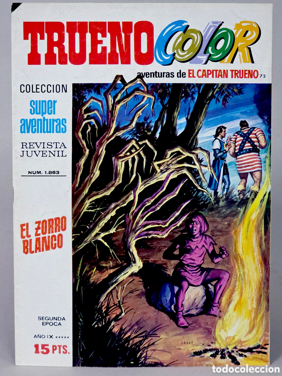 Tebeos: C&Oacute;MIC SUPER AVENTURAS DE EL CAPIT&Aacute;N TRUENO 73 COLOR 1863 EDITORIAL BRUGUERA MUY BUEN ESTADO