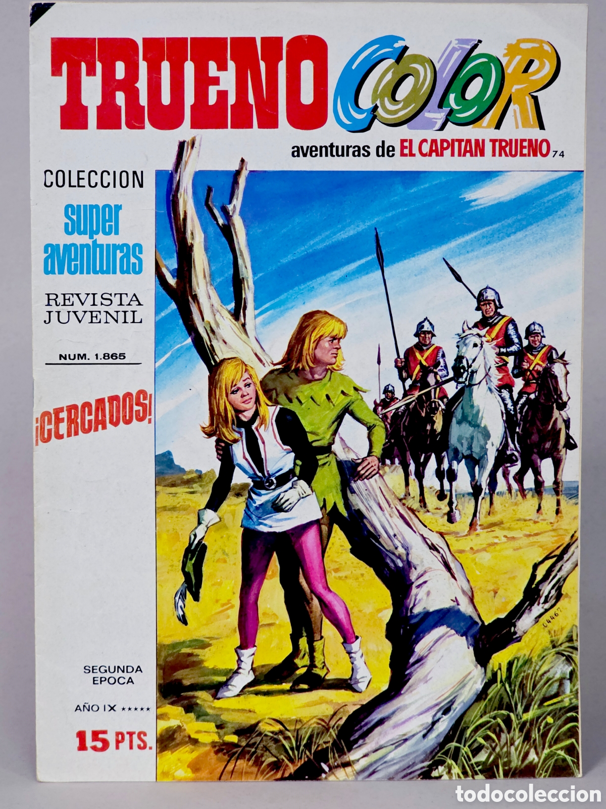 Tebeos: C&Oacute;MIC SUPER AVENTURAS DE EL CAPIT&Aacute;N TRUENO 74 COLOR 1865 EDITORIAL BRUGUERA MUY BUEN ESTADO