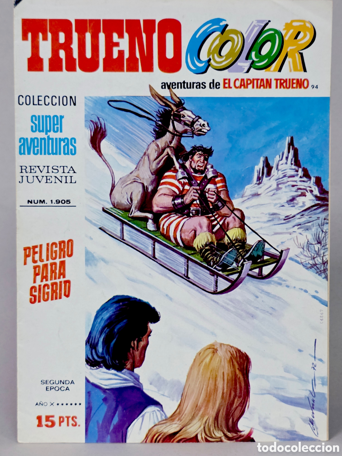 Tebeos: C&Oacute;MIC SUPER AVENTURAS DE EL CAPIT&Aacute;N TRUENO 94 COLOR 1905 EDITORIAL BRUGUERA MUY BUEN ESTADO