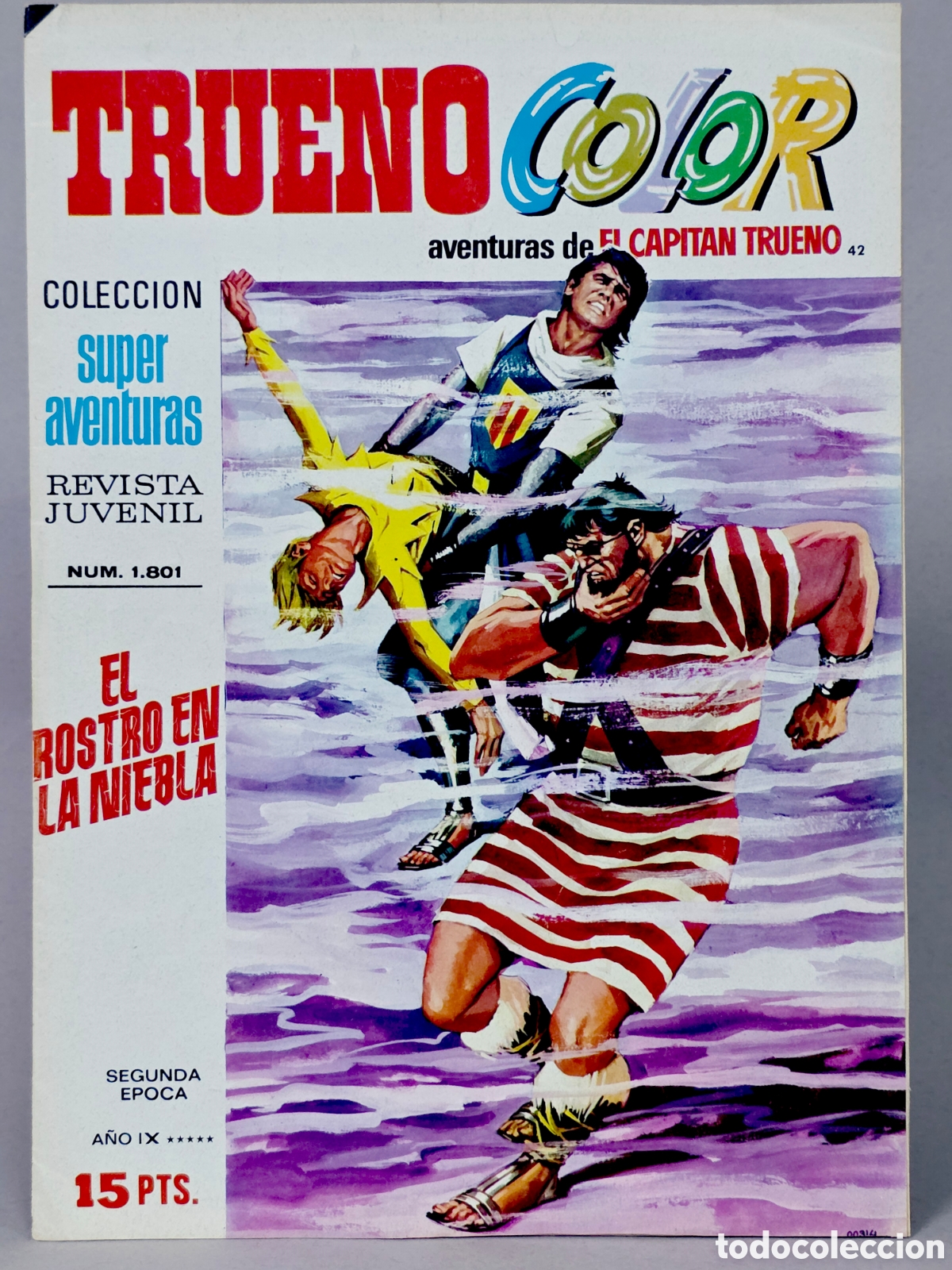 Tebeos: C&Oacute;MIC SUPER AVENTURAS DE EL CAPIT&Aacute;N TRUENO 42 COLOR 1801 EDITORIAL BRUGUERA MUY BUEN ESTADO